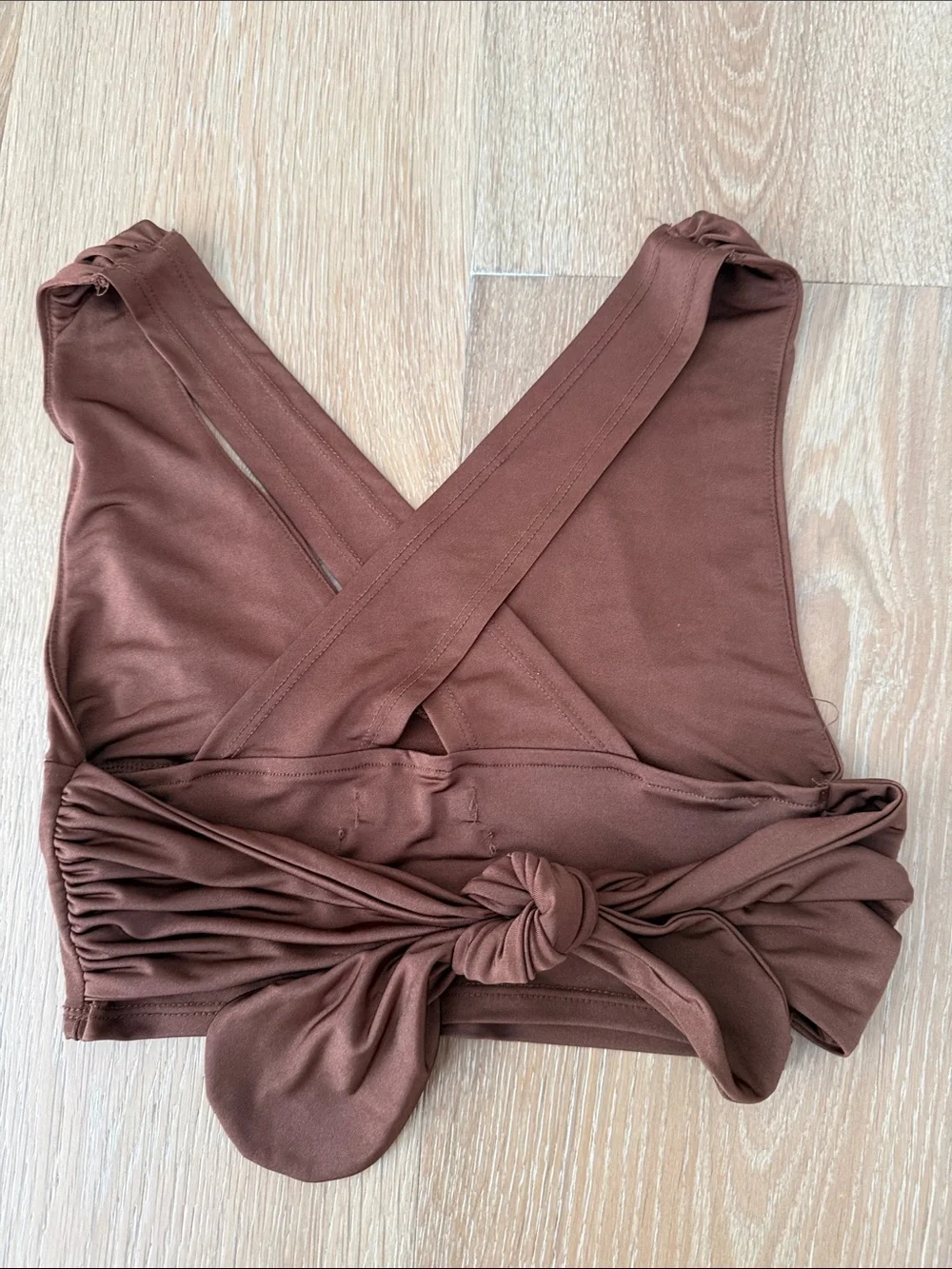 Urban Outfitters Brown V-Neck Crop Tank - Picture 3 of 4
